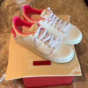 Valentino Low Top Sneakers with Rockstud Tab!
